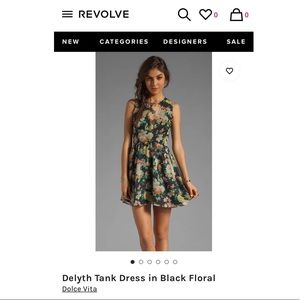 Dolce Vita Delyth Black Floral Dress